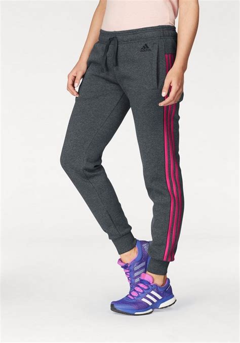 damen adidas jogginghose bündchen streifen|Adidas Damen Jogginghosen online kaufen .